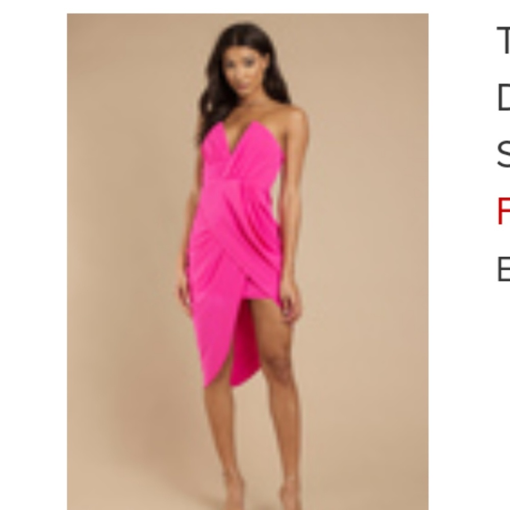 Hot pink cocktail dress - Never been worn Size S